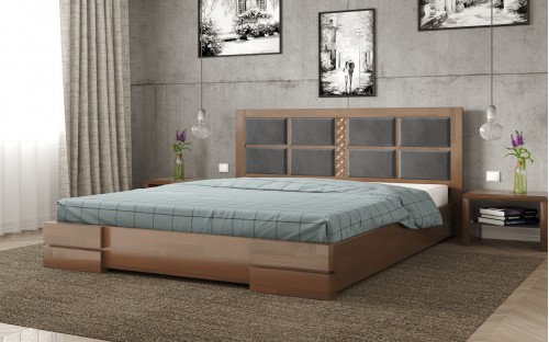 Кровать Кардинал-2 деревянная с подъемным механизмом Арбор