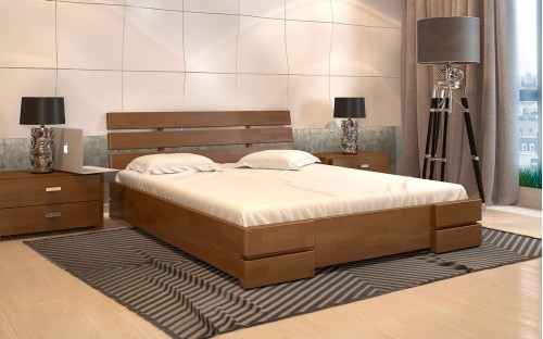 Кровать Дали Люкс деревянная с подъемным механизмом Арбор