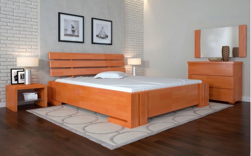 Кровать Домино деревянная с подъемным механизмом Арбор