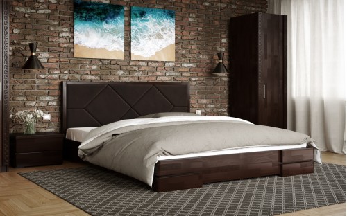 Кровать Магнолия деревянная с подъемным механизмом Арбор