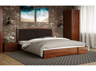 Ліжко Магнолія дерев'яне з підйомним механізмом Арбор