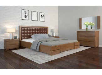 Ліжко Регіна Люкс дерев'яне з підйомним механізмом Арбор