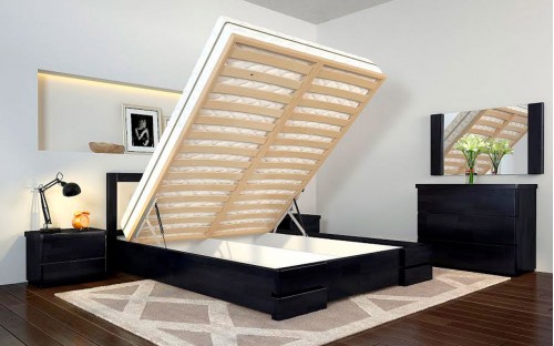 Кровать Регина Люкс деревянная с подъемным механизмом Арбор