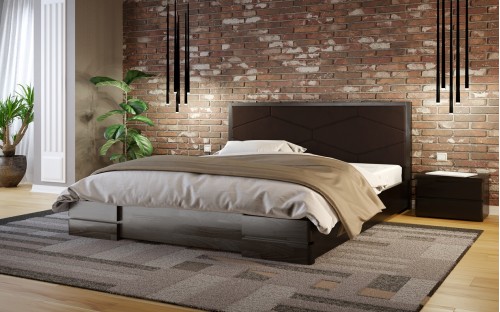 Ліжко Севілья дерев'яне з підйомним механізмом Арбор
