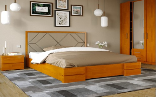 Кровать Тифани деревянная с подъемным механизмом Арбор