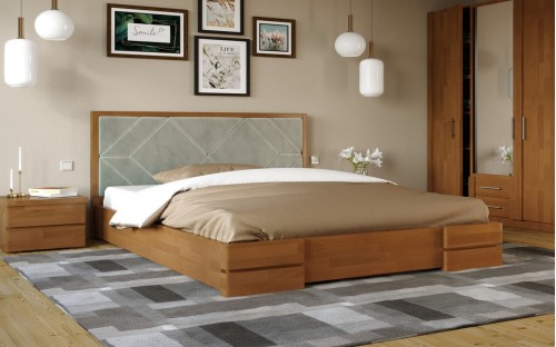 Кровать Тифани деревянная с подъемным механизмом Арбор