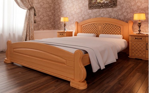 Кровать Женева деревянная ЧДК