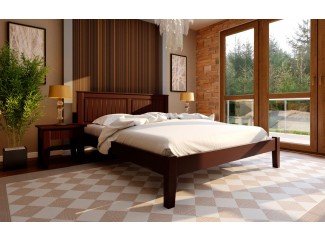 Кровать Глория низкое изножье деревянная ЧДК