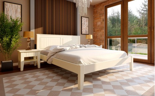 Кровать Глория низкое изножье деревянная ЧДК