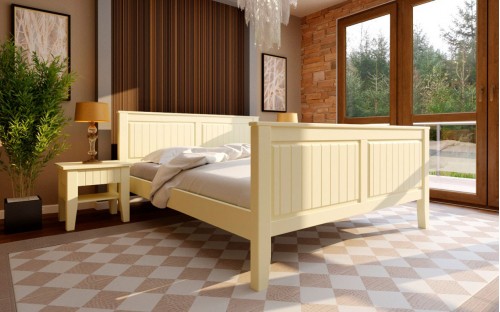 Кровать Глория высокое изножье деревянная ЧДК