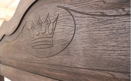 Кровать Корона деревянная ЧДК