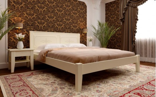 Кровать Майя низкое изножье деревянная ЧДК
