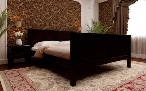 Ліжко Майя високе узніж'є дерев'яне ЧДК