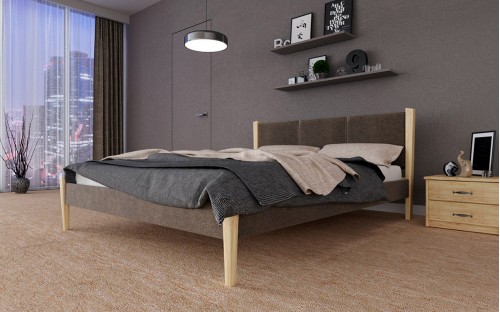 Кровать Сеул деревянная ЧДК