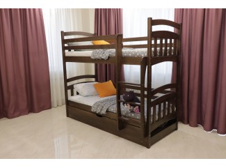 Кровать Бэмби трасформер двухъярусная с подъемным механизмом массив бука Дримка Кровать Бэмби трасформер двухъярусная с подъемным механизмом массив бука Дримка