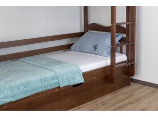 Кровать Маугли трасформер двухъярусная с подъемным механизмом массив бука Дримка