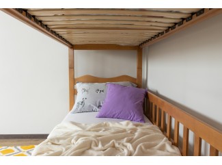 Кровать Рукавичка трасформер двухъярусная массив бука Дримка