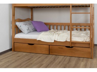 Кровать Рукавичка трасформер двухъярусная массив бука Дримка