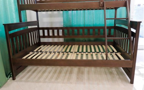 Кровать Русалочка двухъярусная деревянная массив бука Дримка