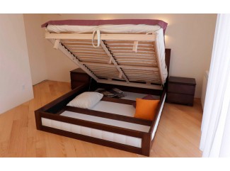 Ліжко Амелія з підйомним механізмом дерев'яне масив буку Дрімка