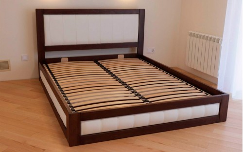 Кровать Амелия с подъемным механизмом деревянная массив бука Дримка