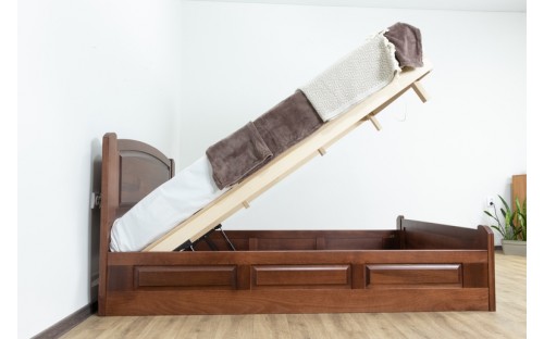 Ліжко Едель з підйомним механізмом дерев'яне масив буку Дрімка