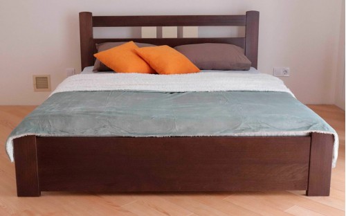 Ліжко Геракл з низьким узніжжям дерев'яне масив буку Дрімка