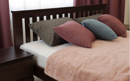 Ліжко Жасмін дерев'яне з низьким узніжжям масив буку Дрімка