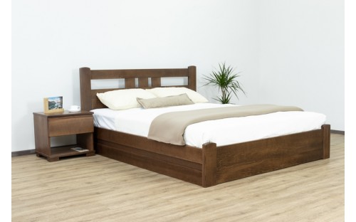 Ліжко Геракл з підйомним механізмом дерев'яне масив буку Дрімка