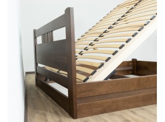Кровать Геракл с подъемным механизмом деревянная массив бука Дримка