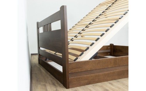 Ліжко Геракл з підйомним механізмом дерев'яне масив буку Дрімка