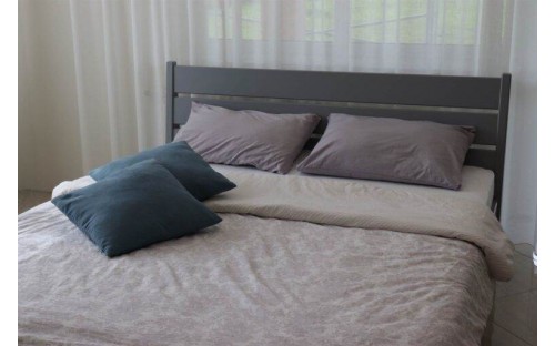 Ліжко Глорія двоспальне з низьким узніжжям масив буку Дрімка