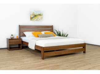 Ліжко Глорія двоспальне з низьким узніжжям масив буку Дрімка