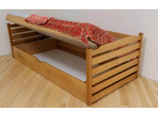 Кровать Котыгорошко с подъемным механизмом деревянная массив бука Дримка СНЯТА