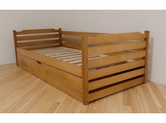 Ліжко Котигорошко з підйомним механізмом дерев'яне  масив буку Дрімка ЗНЯТО