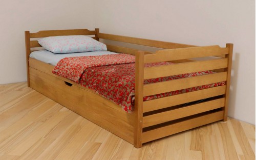 Ліжко Котигорошко з підйомним механізмом дерев'яне  масив буку Дрімка ЗНЯТО