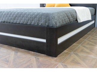 Кровать Лотос с подъемным механизмом деревянная массив бука Дримка