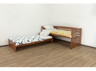 Кровать Мальва с выдвижным спальным местом массив бука Дримка
