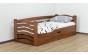 Кровать Микки Маус с подъемным механизмом деревянная  массив бука Дримка