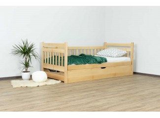 Ліжко Моллі з підйомним механізмом дерев'яне  масив буку Дрімка