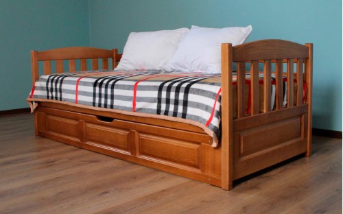 Ліжко Немо з підйомним механізмом дерев'яне масив буку Дрімка