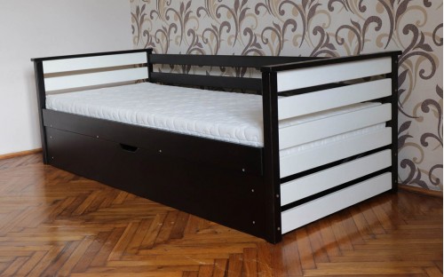 Кровать Телесык с подъемным механизмом деревянная массив бука Дримка