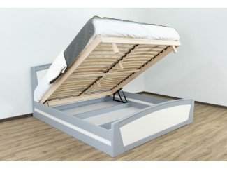 Ліжко Женева з підйомним механізмом дерев'яне масив буку Дрімка