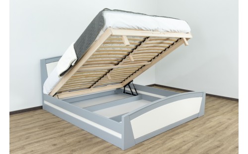 Кровать Женева с подъемным механизмом деревянная массив бука Дримка