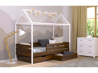 Кровать-домик Амми деревянная Эстелла