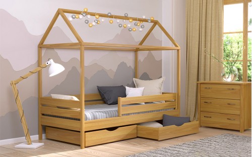 Ліжко-будиночок Аммі дерев'яне бук Естелла