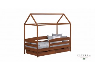 Кровать-домик Амми Плюс деревянная бук Эстелла