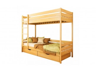 Ліжко Дует двоярусне дерев'яне бук Естелла