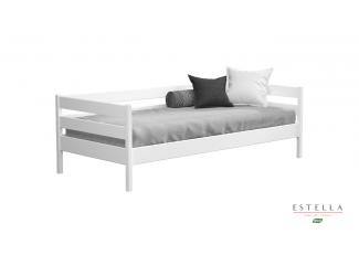 Ліжко Нота дерев'яне бук біла Естелла