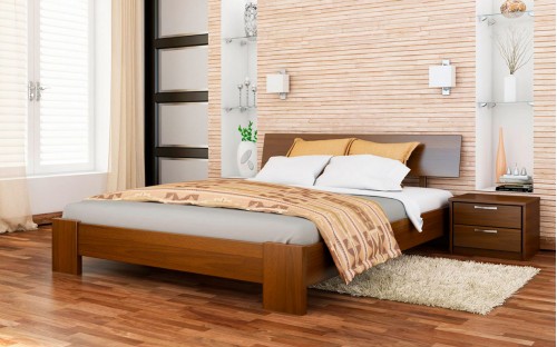 Ліжко Тітан дерев'яне бук Естелла